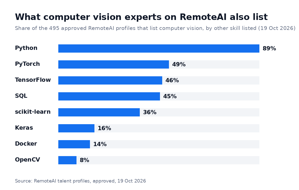 What computer vision experts on RemoteAI also list